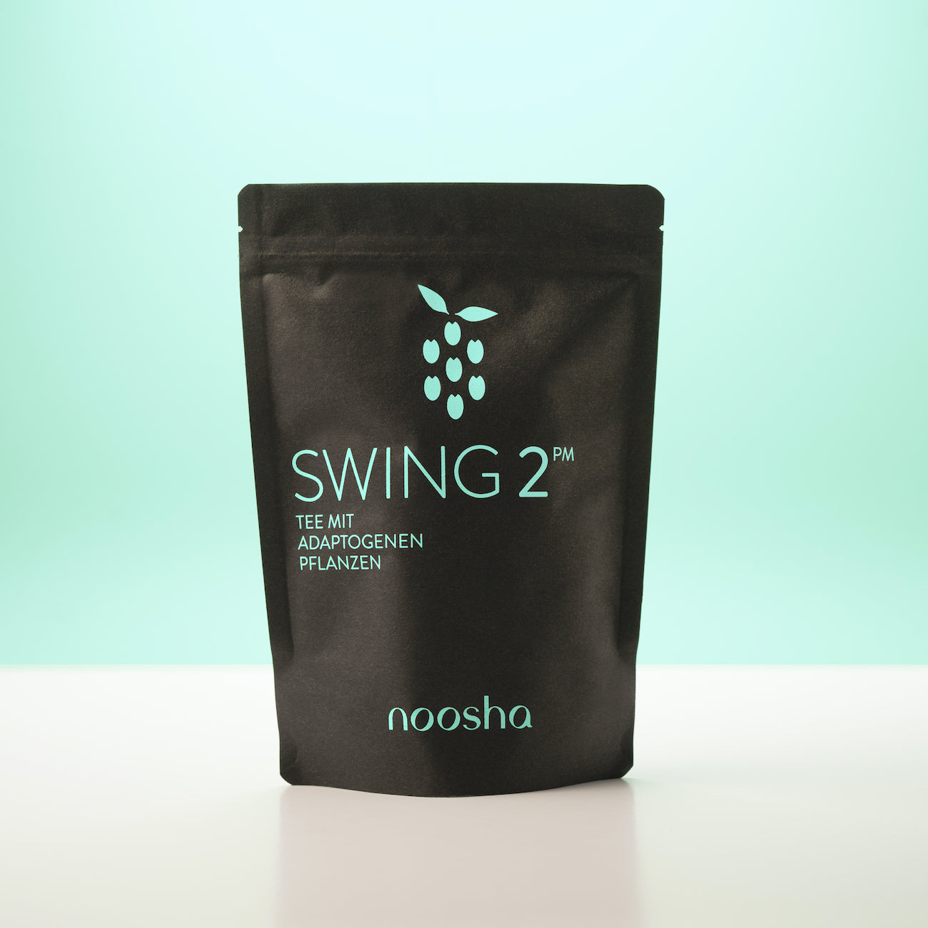 Packaging of SWING 2PM tea made by noosha